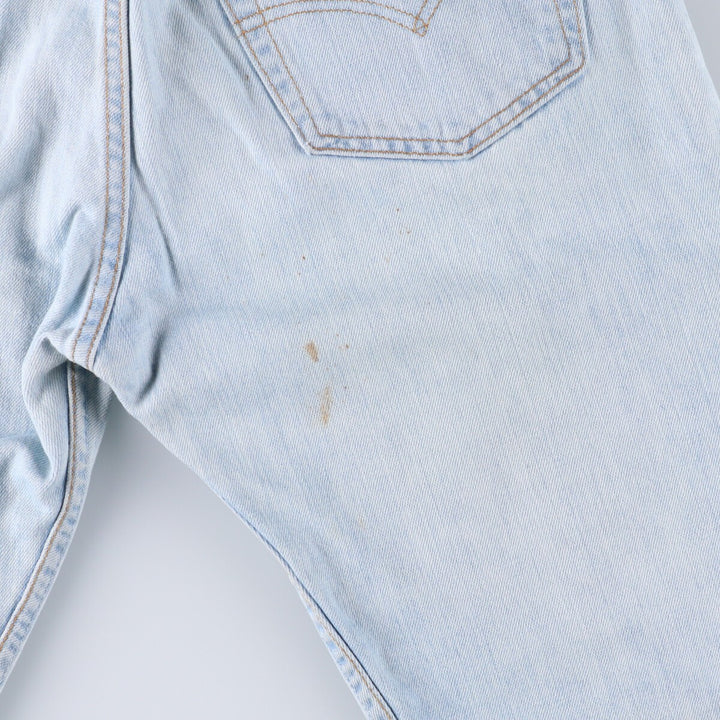 90'S Levi's 501 Euro model straight denim pants for men, W31 equivalent, vintage cotton blue type Vintage Second Hand