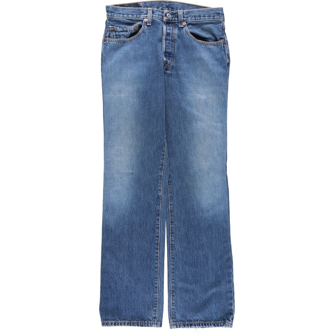 00'S Levi's 501 straight denim pants for men, W30 equivalent cotton blue type Vintage Second Hand