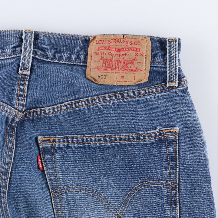 00'S Levi's 501 straight denim pants for men, W30 equivalent cotton blue type Vintage Second Hand