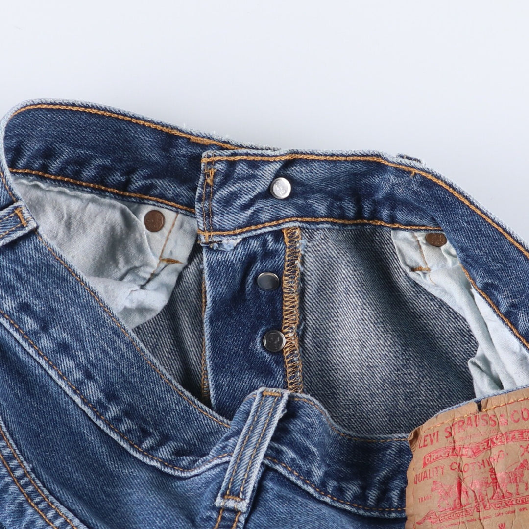 00'S Levi's 501 straight denim pants for men, W30 equivalent cotton blue type Vintage Second Hand