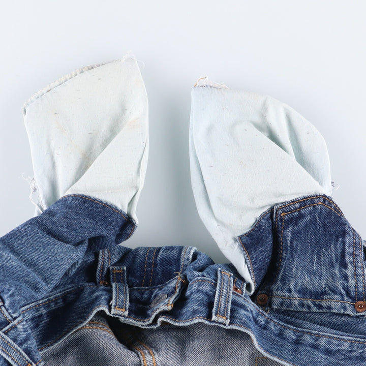 00'S Levi's 501 straight denim pants for men, W30 equivalent cotton blue type Vintage Second Hand