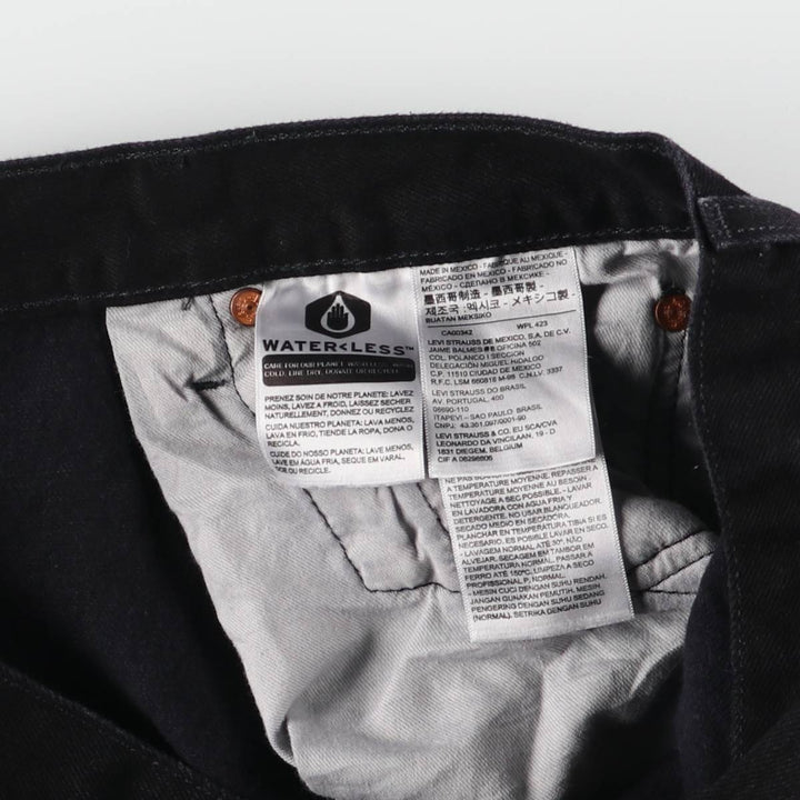 Levi's 501 Black Denim Straight Denim Pants Men's W36 cotton black type Vintage Second Hand