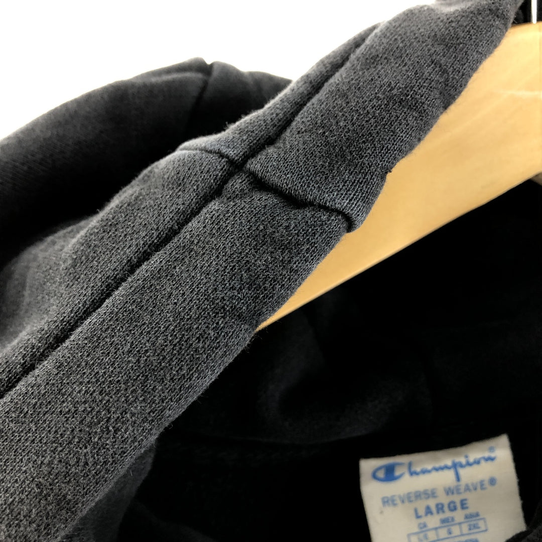 Champion REVERSE WEAVE Reverse Weave Sweat Pullover Hoodie Men's L size cotton black type Vintage Second Hand