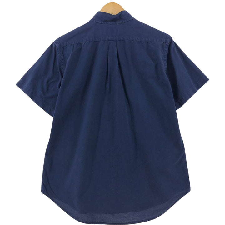 Ralph Lauren POLO RALPH LAUREN short sleeve button down shirt men's size L cotton navy blue type Vintage Second Hand