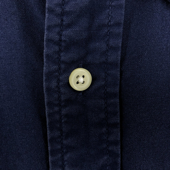 Ralph Lauren POLO RALPH LAUREN short sleeve button down shirt men's size L cotton navy blue type Vintage Second Hand