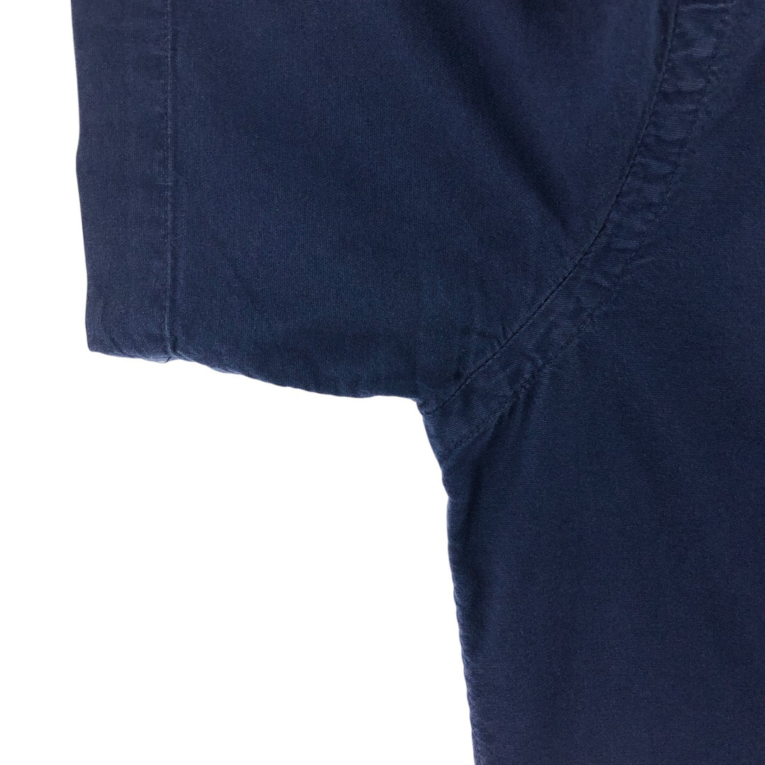 Ralph Lauren POLO RALPH LAUREN short sleeve button down shirt men's size L cotton navy blue type Vintage Second Hand