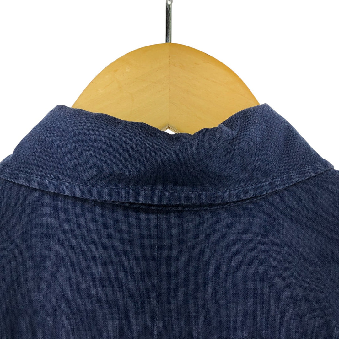 Ralph Lauren POLO RALPH LAUREN short sleeve button down shirt men's size L cotton navy blue type Vintage Second Hand