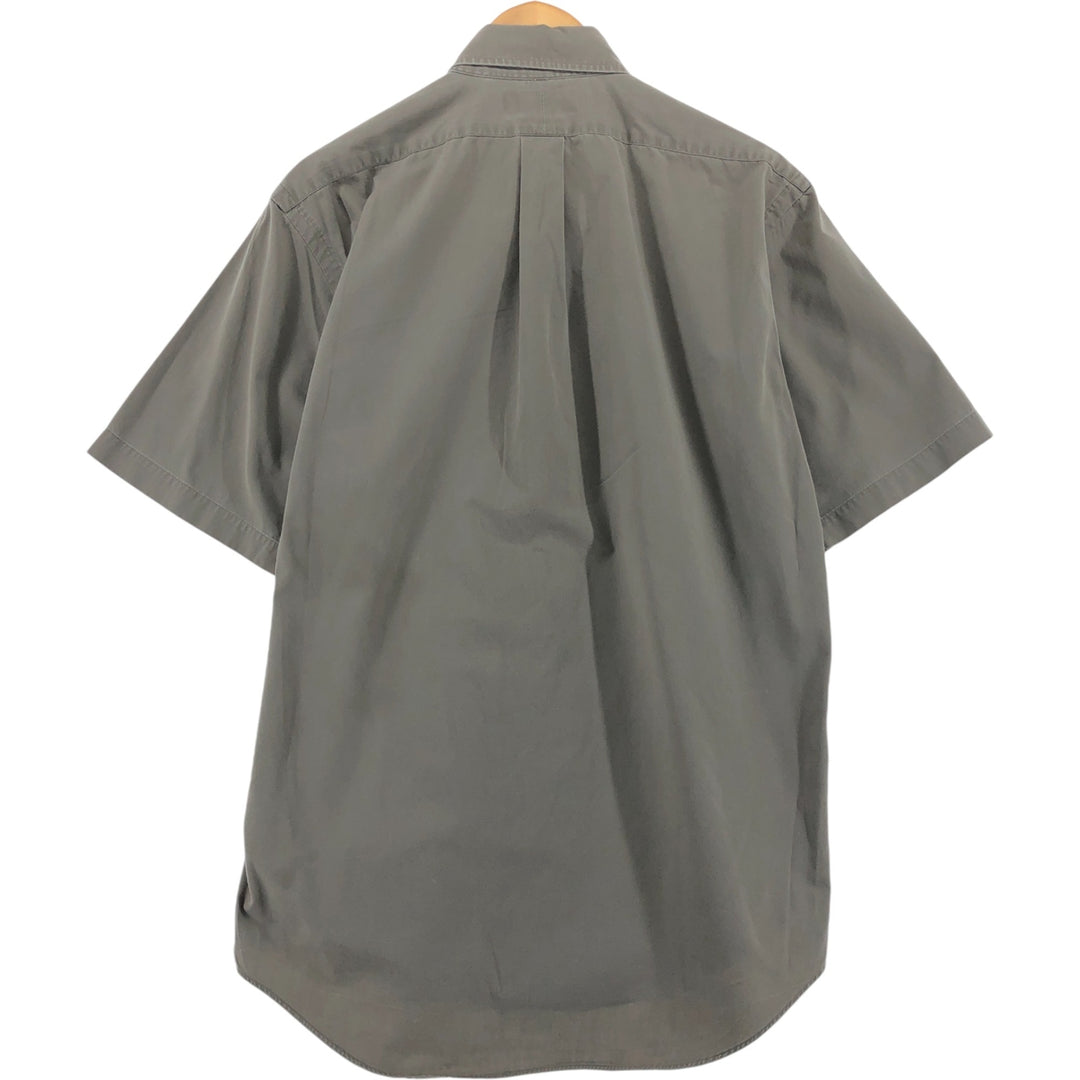 Ralph Lauren BLAKE short sleeve button down shirt, men's size S cotton Khaki type beige Vintage Second Hand