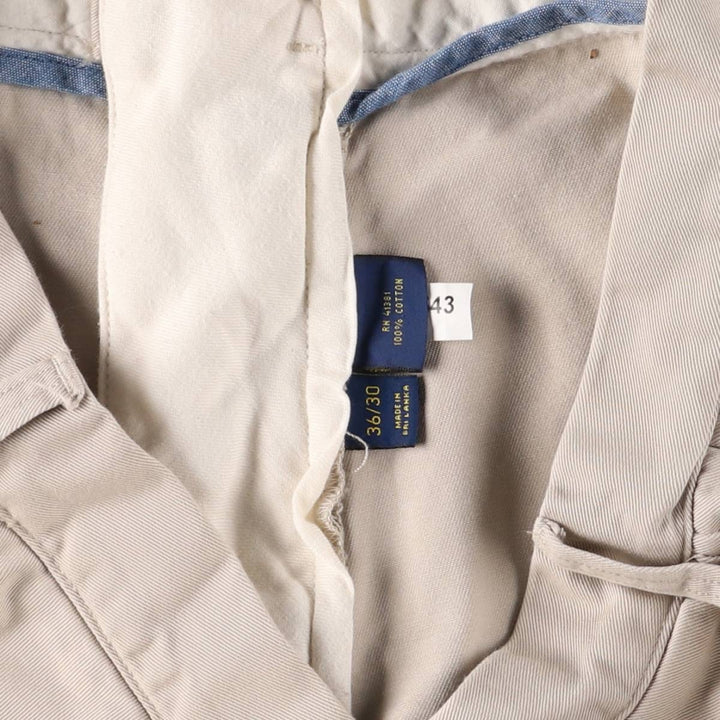 Ralph Lauren POLO Ralph Lauren CLASSIC FIT Chino Pants Men's W36 cotton ivory Vintage Second Hand
