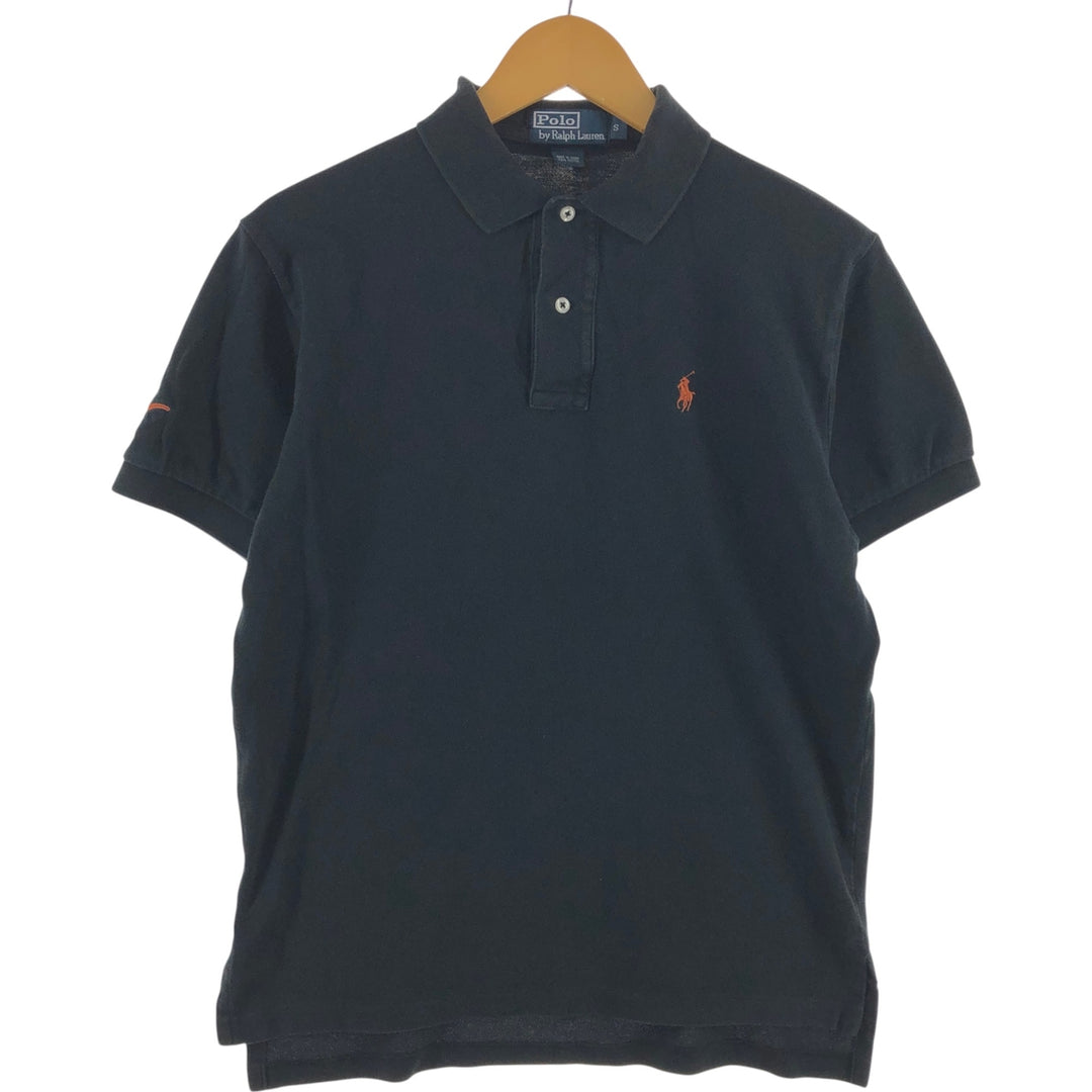 Ralph Lauren POLO by Ralph Lauren short sleeve polo shirt, size S for men cotton black type Vintage Second Hand