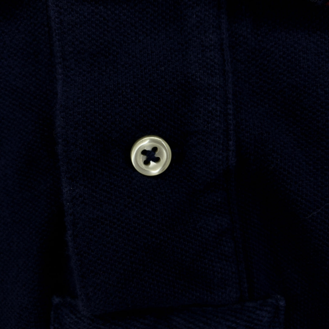 Ralph Lauren POLO by Ralph Lauren Big Pony Short Sleeve Rugby Shirt Men's XL cotton navy blue type Vintage Second Hand