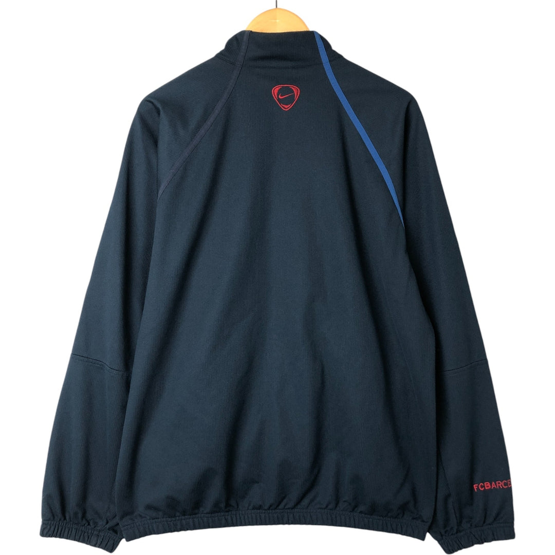 Nike LA LIGA FC BARCELONA Jersey Track Jacket Men's Size L polyester navy blue type Vintage Second Hand