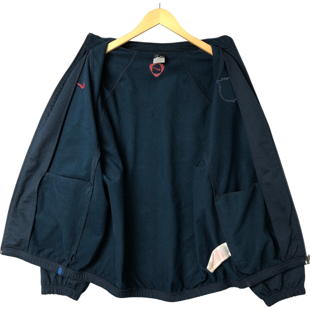Nike LA LIGA FC BARCELONA Jersey Track Jacket Men's Size L polyester navy blue type Vintage Second Hand
