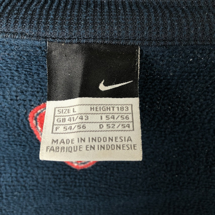 Nike LA LIGA FC BARCELONA Jersey Track Jacket Men's Size L polyester navy blue type Vintage Second Hand