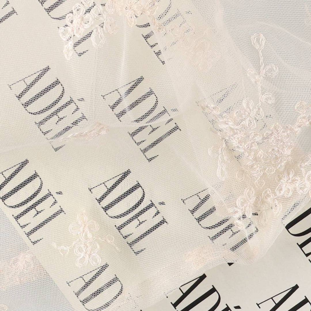 Lingerie gown, women's size L, maxi length, see-through unclear white type Vintage Second Hand