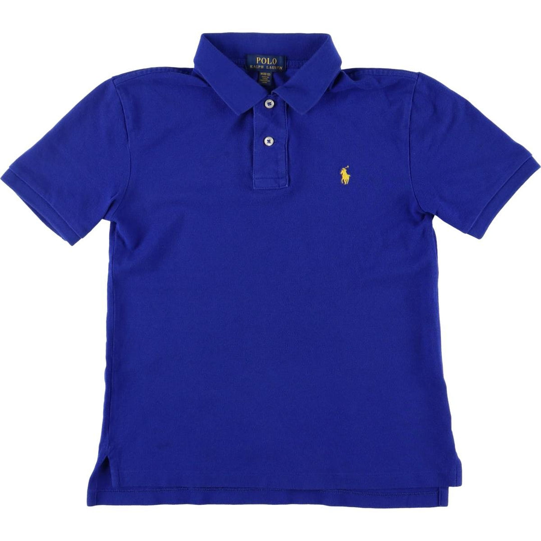 Ralph Lauren POLO Ralph Lauren short sleeve polo shirt women's XS size cotton blue type Vintage Second Hand