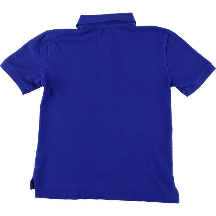 Ralph Lauren POLO Ralph Lauren short sleeve polo shirt women's XS size cotton blue type Vintage Second Hand