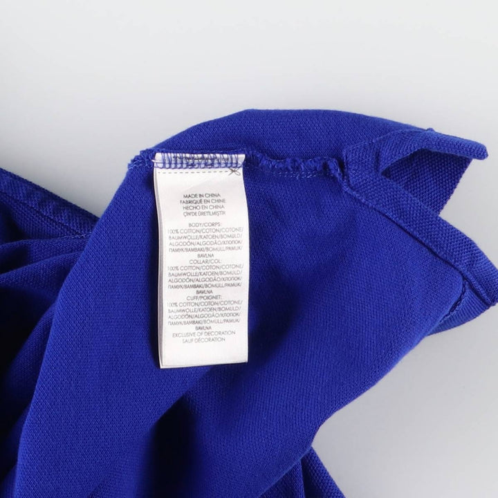 Ralph Lauren POLO Ralph Lauren short sleeve polo shirt women's XS size cotton blue type Vintage Second Hand