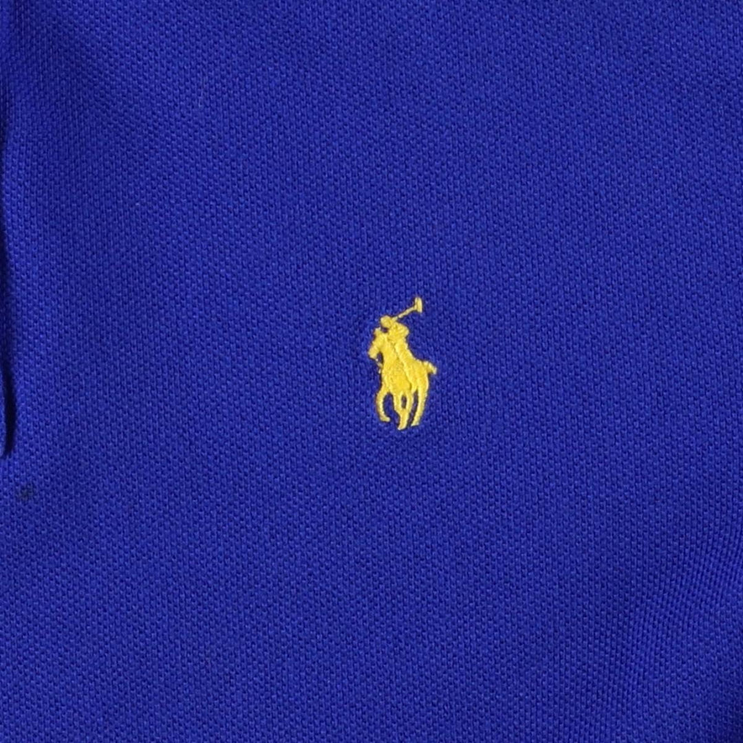Ralph Lauren POLO Ralph Lauren short sleeve polo shirt women's XS size cotton blue type Vintage Second Hand