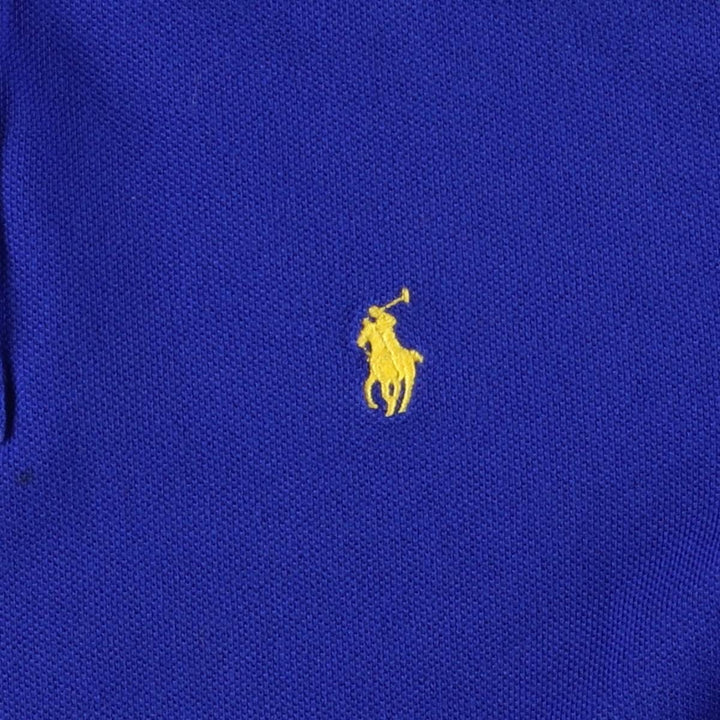 Ralph Lauren POLO Ralph Lauren short sleeve polo shirt women's XS size cotton blue type Vintage Second Hand