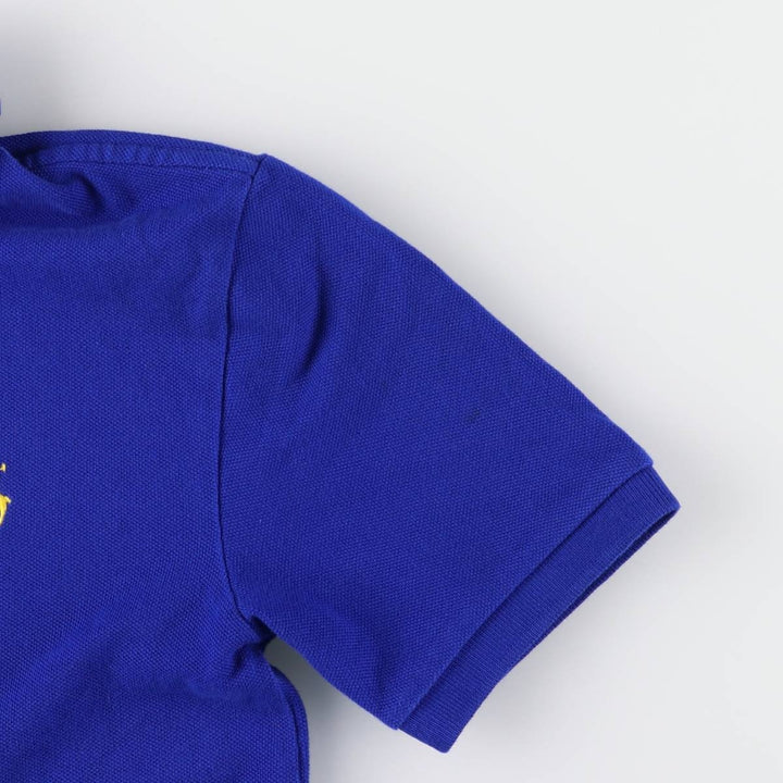 Ralph Lauren POLO Ralph Lauren short sleeve polo shirt women's XS size cotton blue type Vintage Second Hand