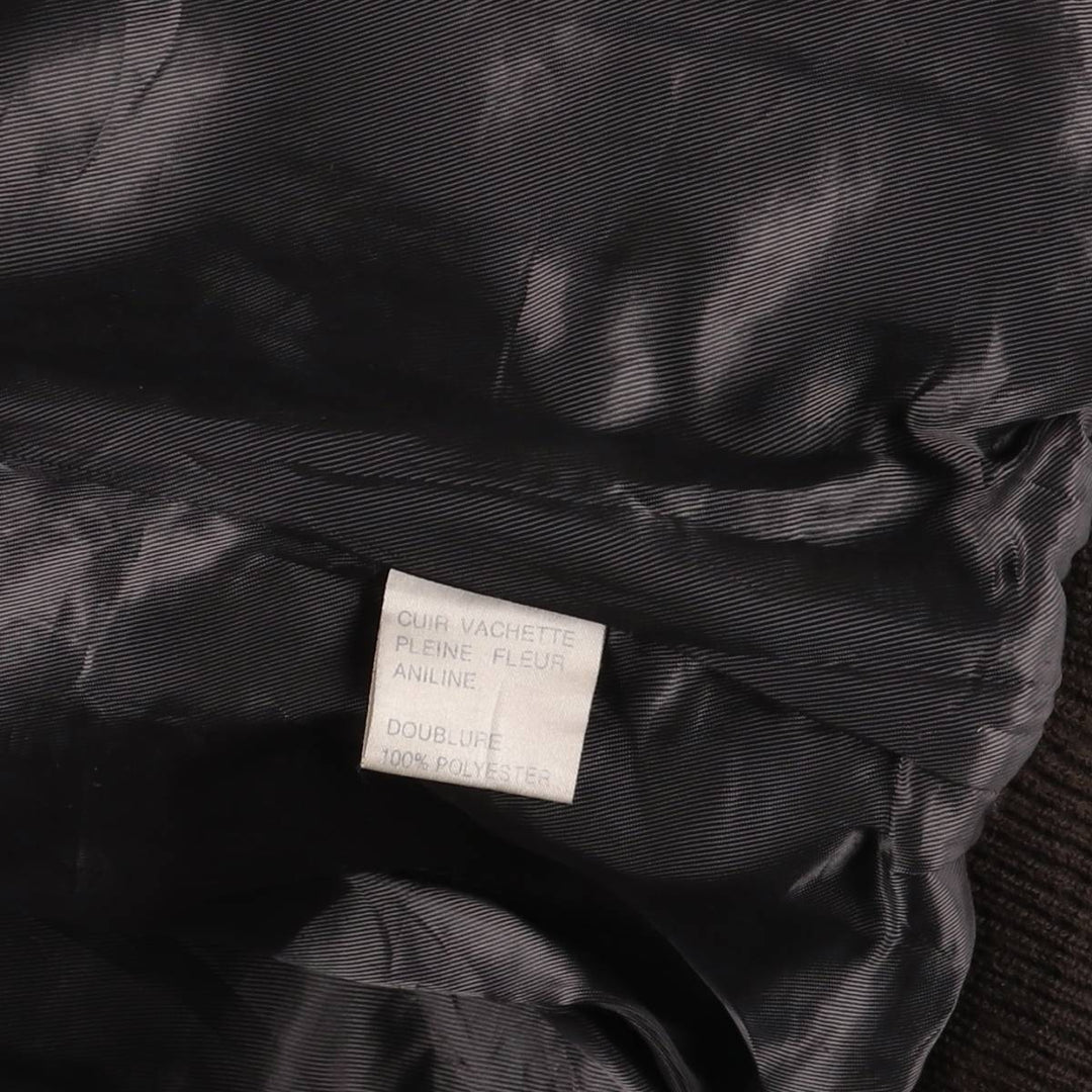 BOMBERS A-2 Leather Flight Jacket, Men's Size L Genuine Leather Cowhide brown type Vintage Second Hand