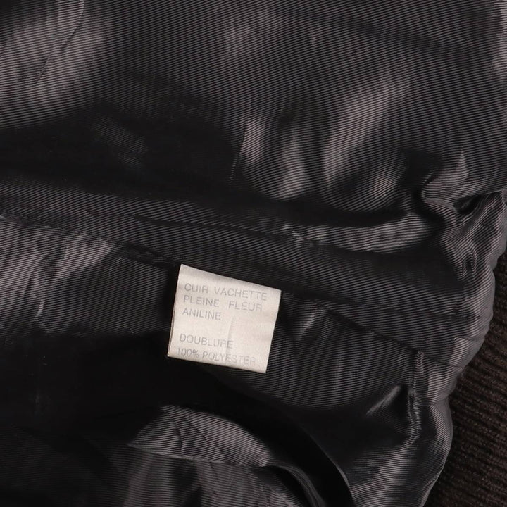 BOMBERS A-2 Leather Flight Jacket, Men's Size L Genuine Leather Cowhide brown type Vintage Second Hand