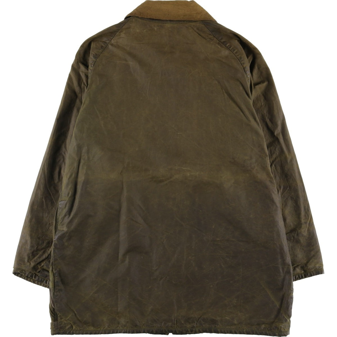 1980'S Barbour Beaufort 2 Warrant Oiled Hunting Jacket, Made in England, Men's Size Medium unclear Khaki type Vintage Second Hand