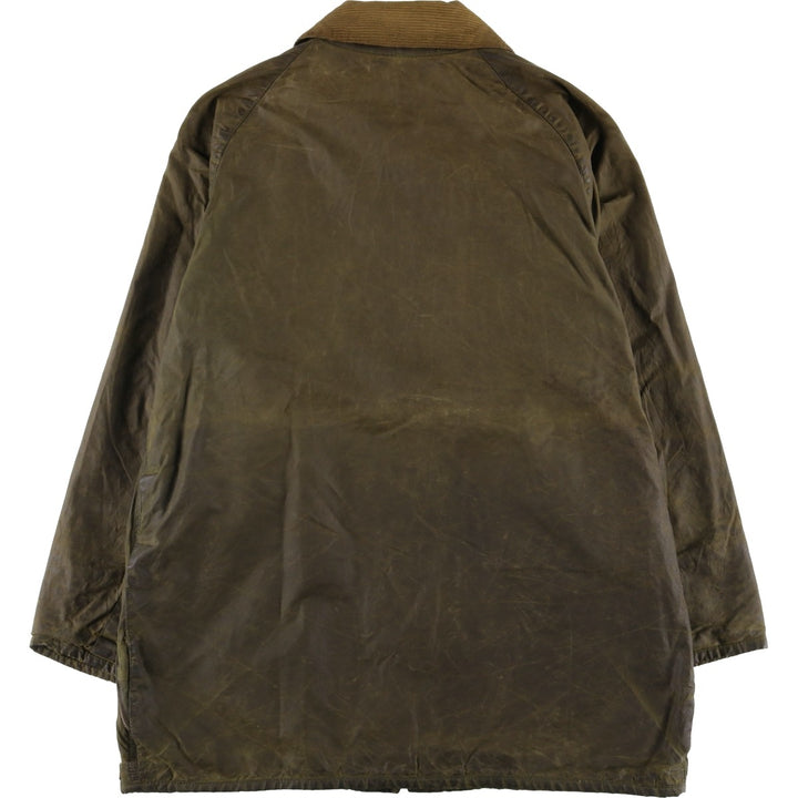 1980'S Barbour Beaufort 2 Warrant Oiled Hunting Jacket, Made in England, Men's Size Medium unclear Khaki type Vintage Second Hand