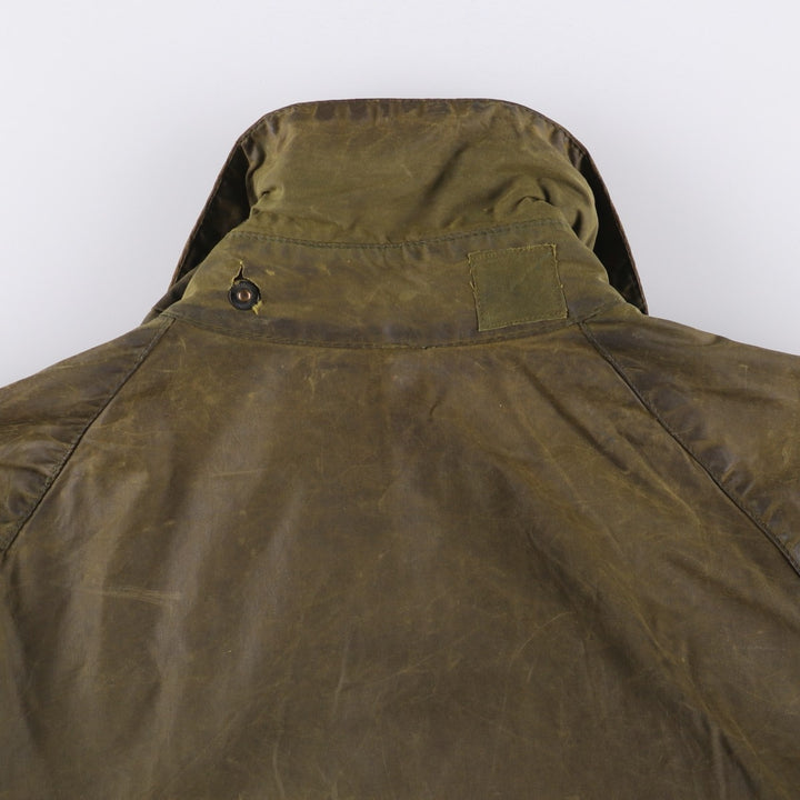1980'S Barbour Beaufort 2 Warrant Oiled Hunting Jacket, Made in England, Men's Size Medium unclear Khaki type Vintage Second Hand