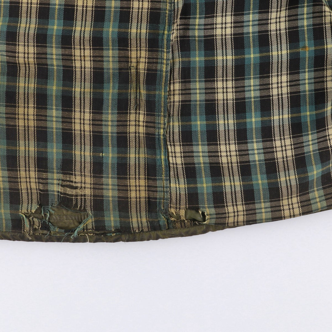 1980'S Barbour Beaufort 2 Warrant Oiled Hunting Jacket, Made in England, Men's Size Medium unclear Khaki type Vintage Second Hand