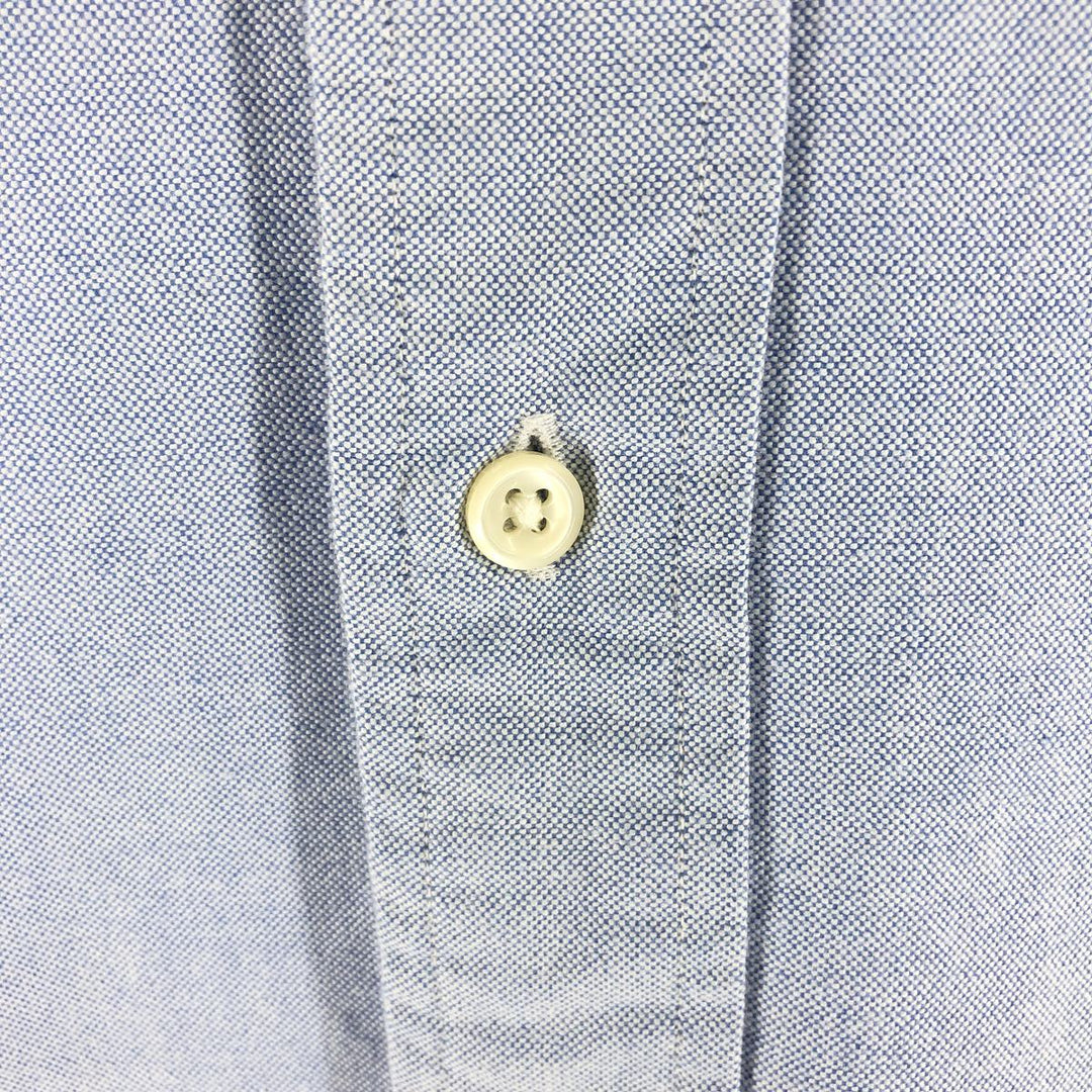 Ralph Lauren YARMOUTH long sleeve button down shirt, men's XL size cotton Blue type light blue Vintage Second Hand