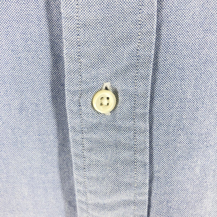 Ralph Lauren YARMOUTH long sleeve button down shirt, men's XL size cotton Blue type light blue Vintage Second Hand