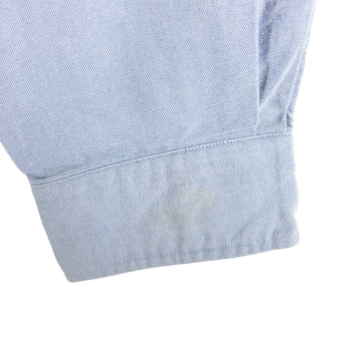 Ralph Lauren YARMOUTH long sleeve button down shirt, men's XL size cotton Blue type light blue Vintage Second Hand