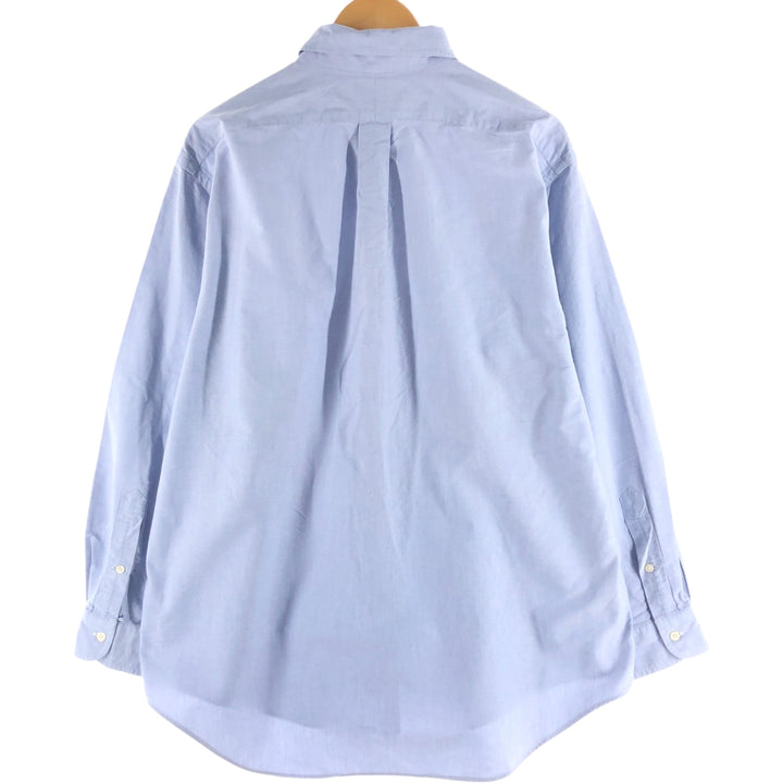 Ralph Lauren YARMOUTH long sleeve button down shirt, men's size L cotton Blue type light blue Vintage Second Hand