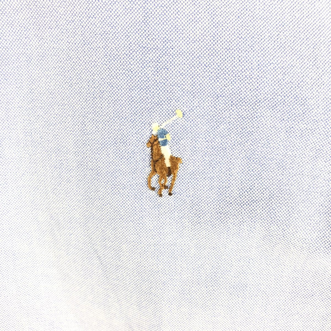 Ralph Lauren YARMOUTH long sleeve button down shirt, men's size L cotton Blue type light blue Vintage Second Hand