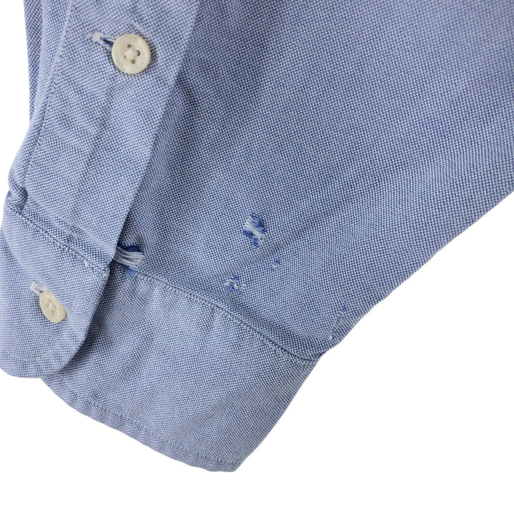 Ralph Lauren YARMOUTH long sleeve button down shirt, men's size L cotton Blue type light blue Vintage Second Hand