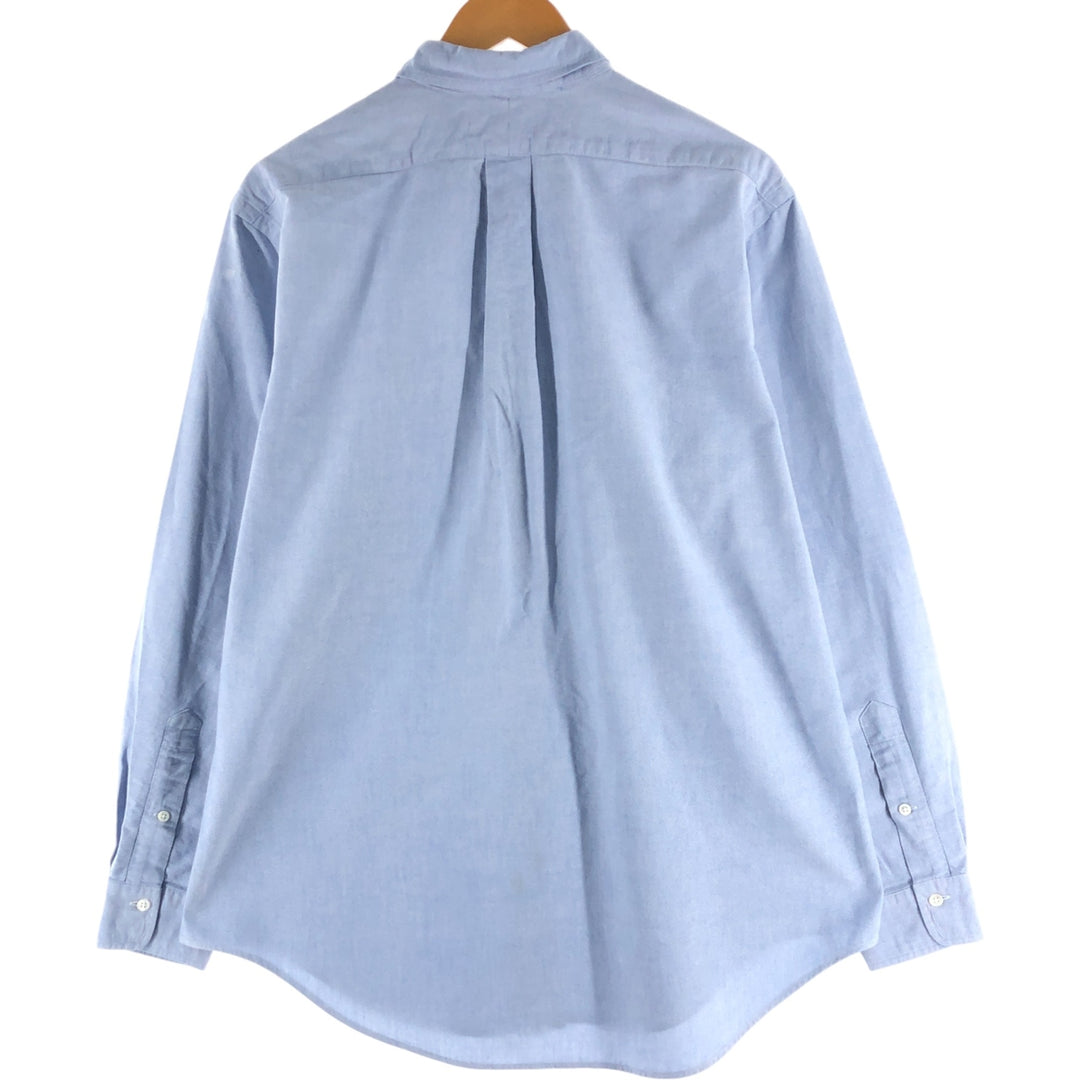 Ralph Lauren long sleeve button down shirt, men's size L cotton Blue type light blue Vintage Second Hand