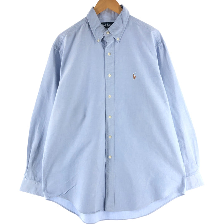Ralph Lauren YARMOUTH Long Sleeve Button Down Shirt cotton Blue type light blue Vintage Second Hand