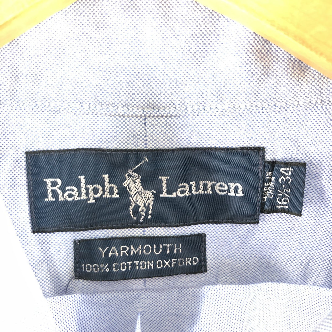 Ralph Lauren YARMOUTH Long Sleeve Button Down Shirt cotton Blue type light blue Vintage Second Hand