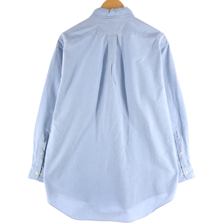 Ralph Lauren YARMOUTH long sleeve button down shirt, men's size L cotton Blue type light blue Vintage Second Hand