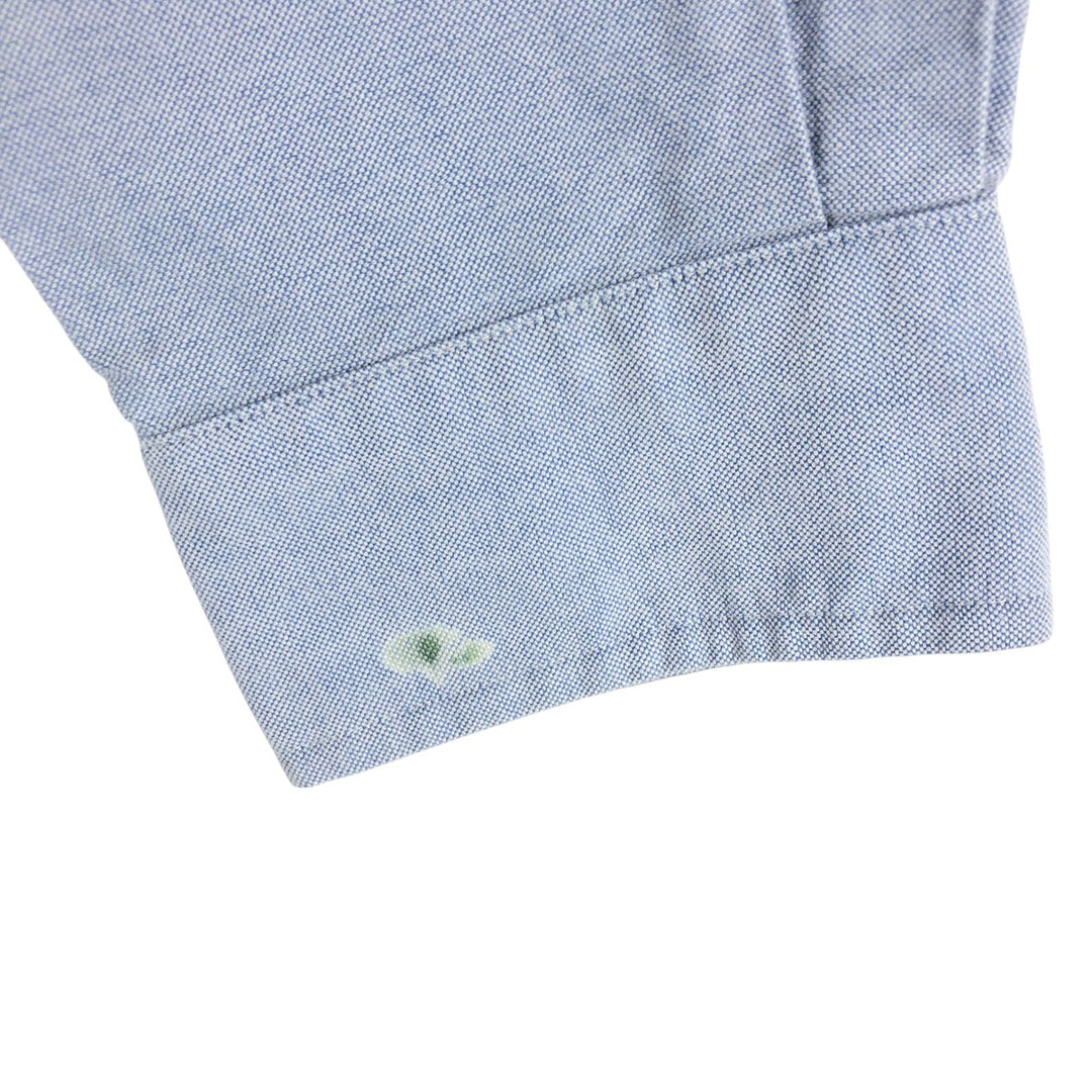Ralph Lauren YARMOUTH long sleeve button down shirt, men's size L cotton Blue type light blue Vintage Second Hand