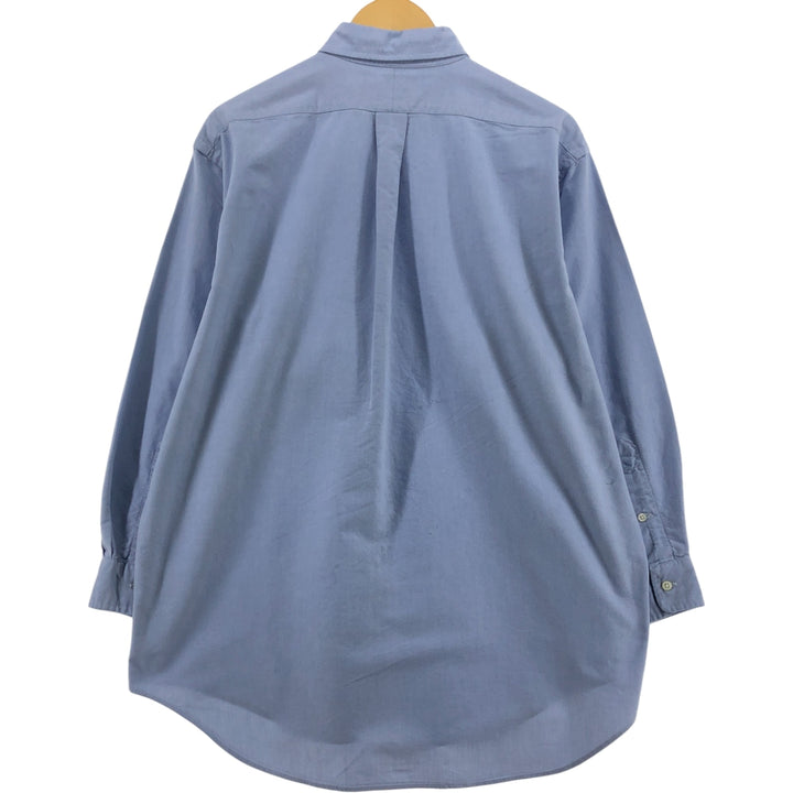 Ralph Lauren YARMOUTH long sleeve button down shirt, men's XL size cotton blue type Vintage Second Hand