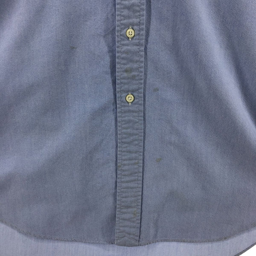 Ralph Lauren YARMOUTH long sleeve button down shirt, men's XL size cotton blue type Vintage Second Hand