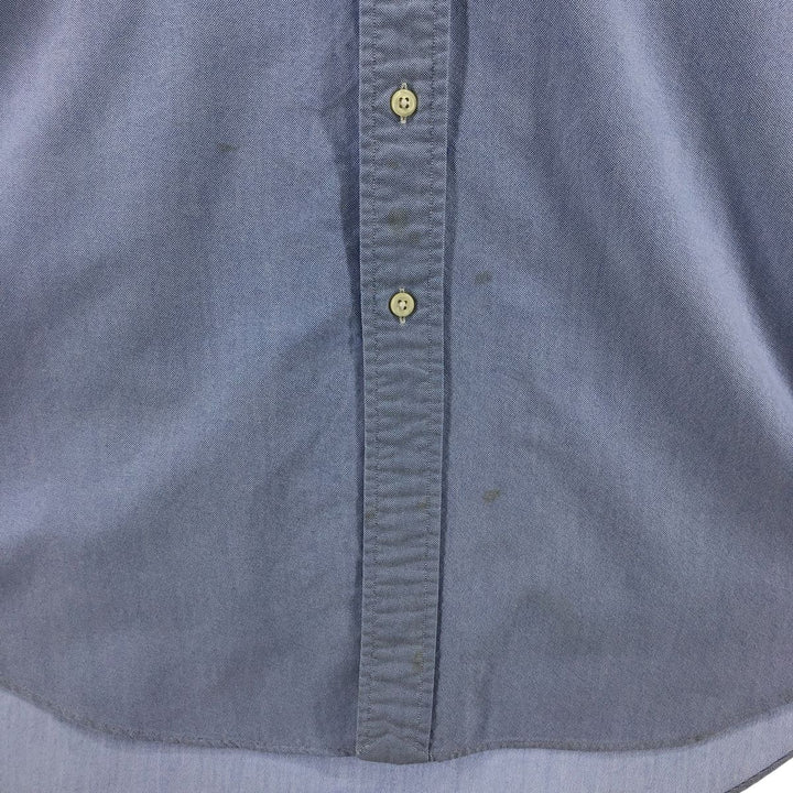 Ralph Lauren YARMOUTH long sleeve button down shirt, men's XL size cotton blue type Vintage Second Hand