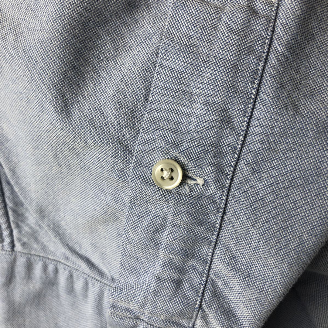 Ralph Lauren YARMOUTH long sleeve button down shirt, men's XL size cotton blue type Vintage Second Hand