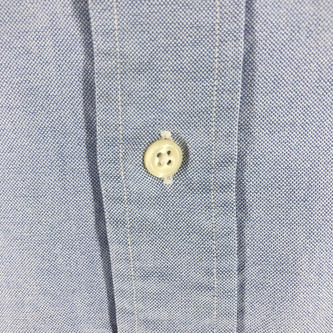 Ralph Lauren YARMOUTH long sleeve button down shirt, men's XL size cotton Blue type light blue Vintage Second Hand