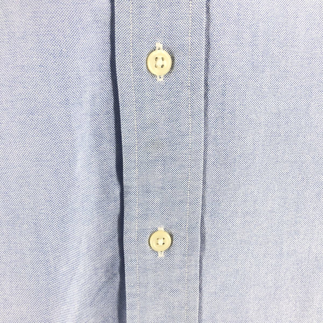 Ralph Lauren YARMOUTH long sleeve button down shirt, men's XL size cotton Blue type light blue Vintage Second Hand