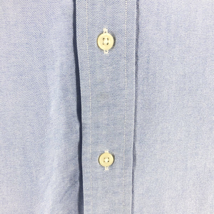 Ralph Lauren YARMOUTH long sleeve button down shirt, men's XL size cotton Blue type light blue Vintage Second Hand