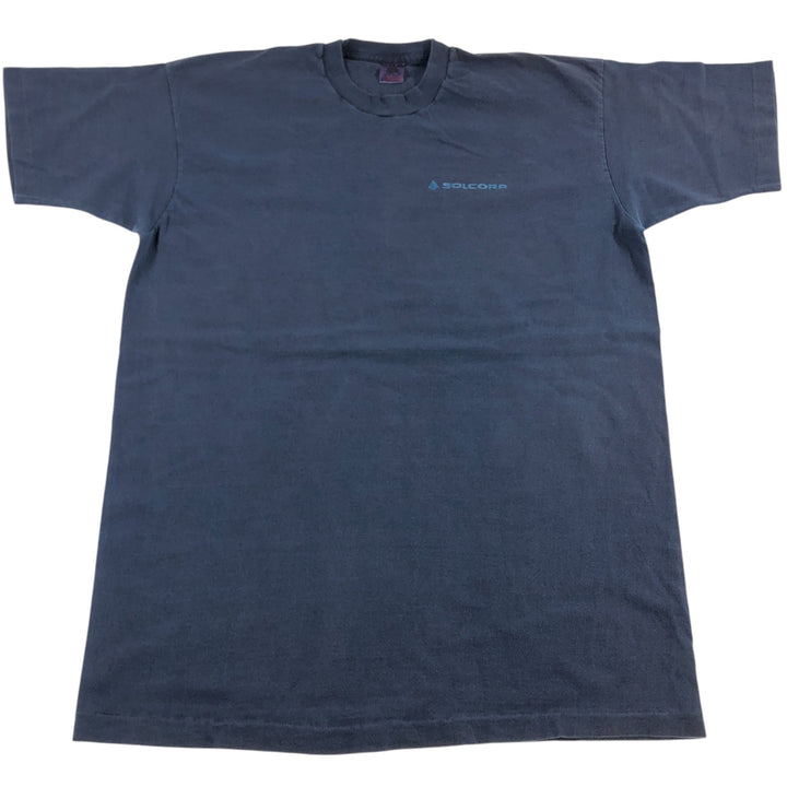 90'S Fruit of the Loom Advertising T-shirt Made in USA Men's XL Vintage cotton Navy blue Vintage Second Hand